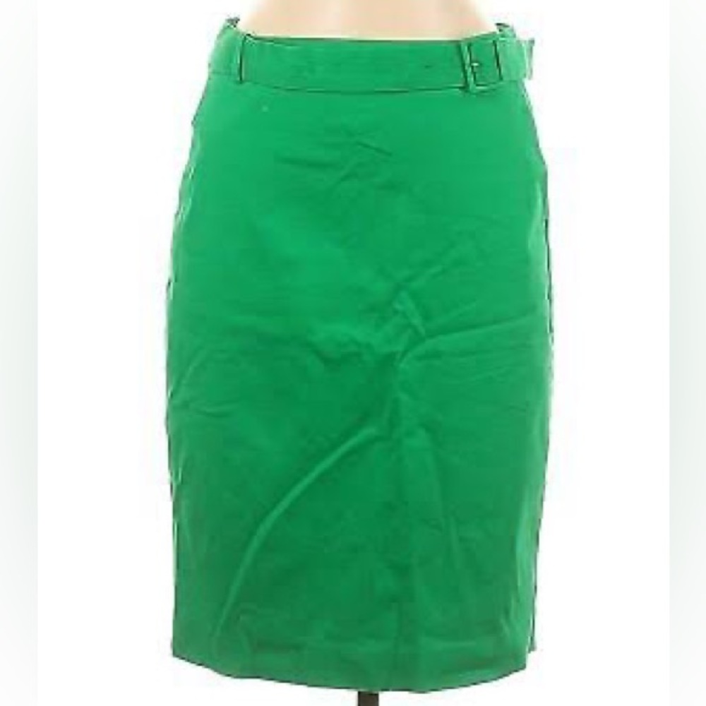 J. Crew Skirt | Kelly Green Sateen Pencil Skirt | Women’s Size 12 | Like New